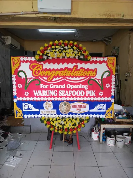 Papan Bunga Ucapan Selamat Singkup Purbaratu